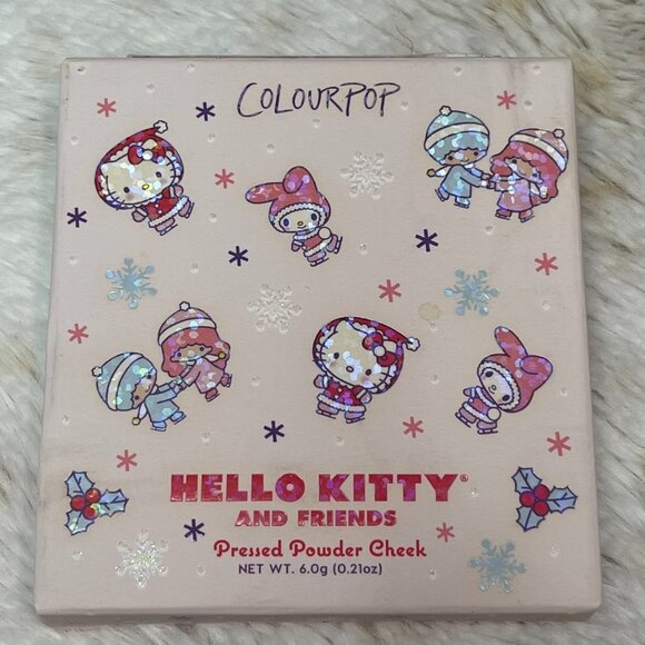 *Limited Edition* Colourpop x Hello Kitty Pressed Powder Blush in Bundled Up - g - Picture 1 of 4